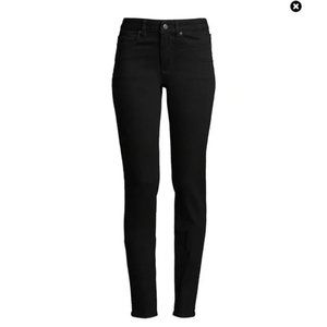 Lands’ End 16P Women’s Mid-rise Fit 2 Curvy Skinny Jeans - Black
